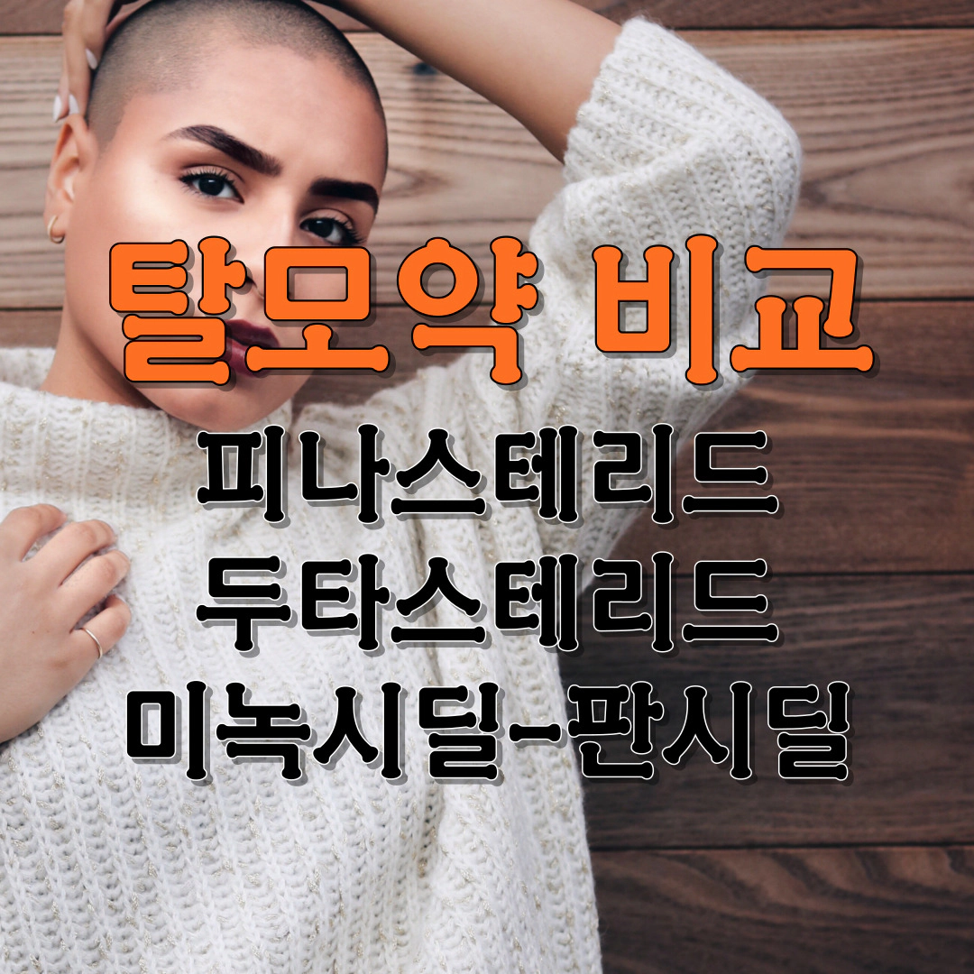 [탈모 예방약] 피나스테리드-두타스테리드-미녹시딜-판시딜