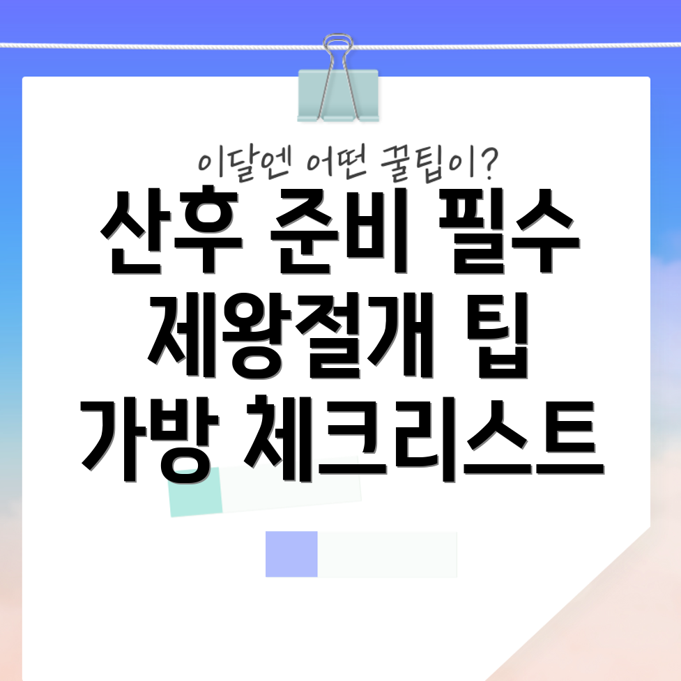 제왕절개 출산가방