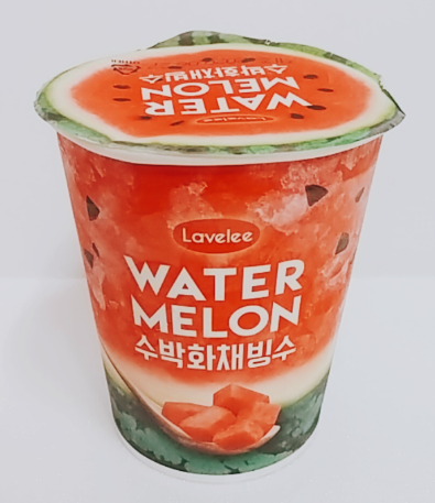  GS25 아이스크림 라벨리)수박화채빙수 리뷰