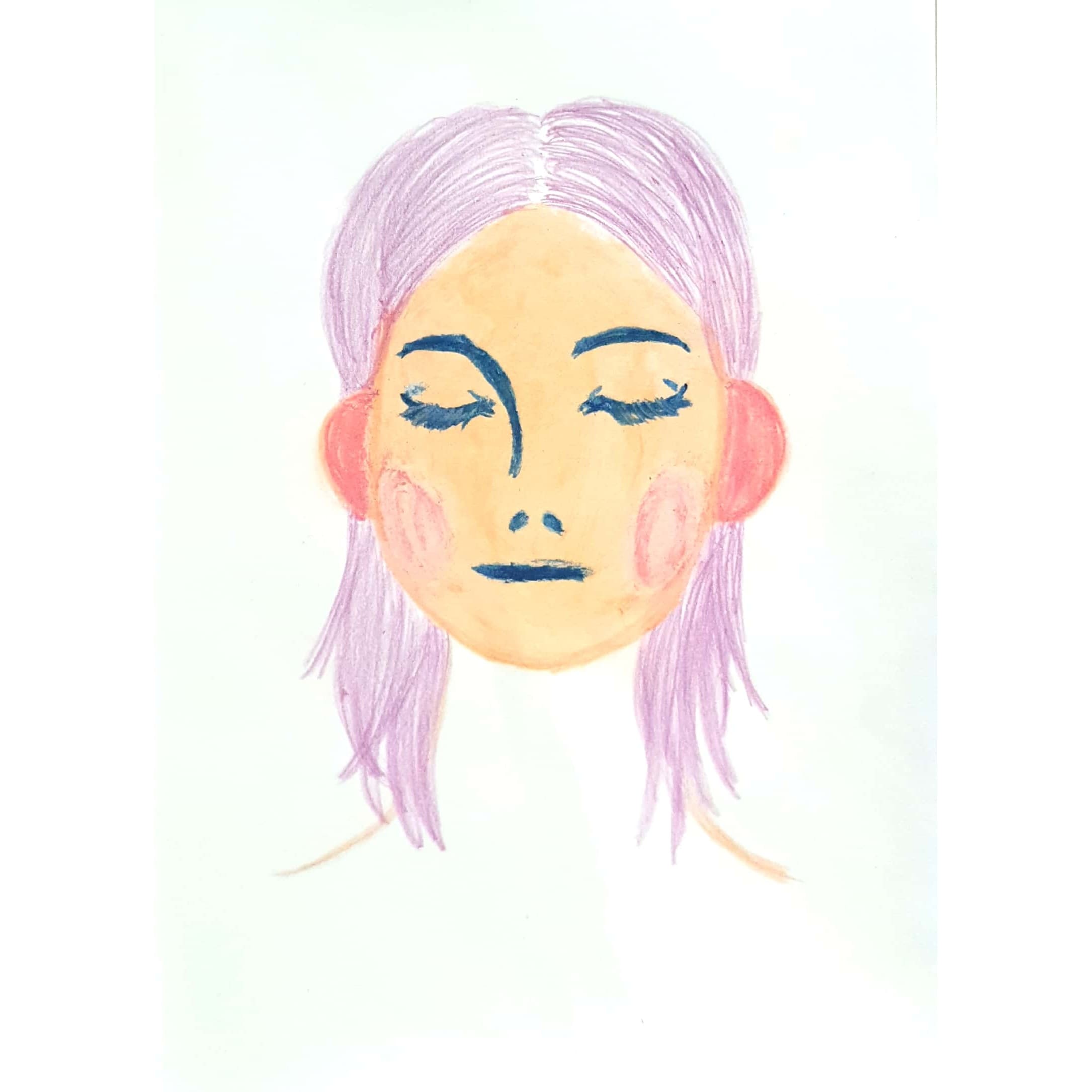  Sleep 잠 / 일러스트레이션 그림 드로잉 / 인물화 그리기