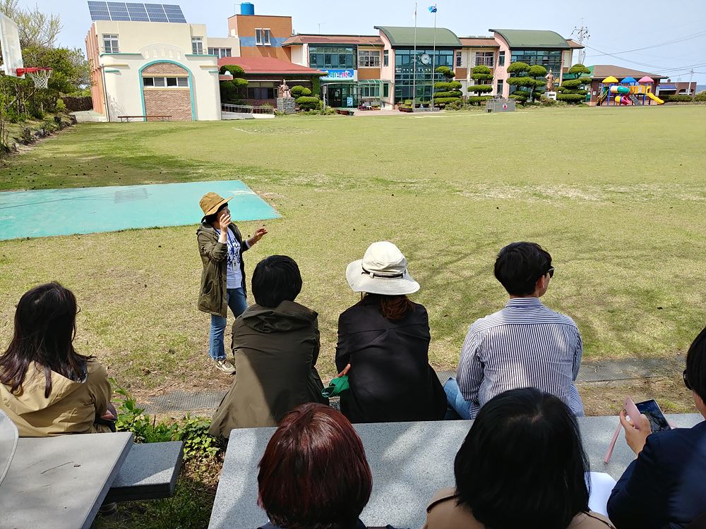 제주4.3평화기행. 북촌초등학교. 제주에서 최악의 학살이 이루어진 곳이다.