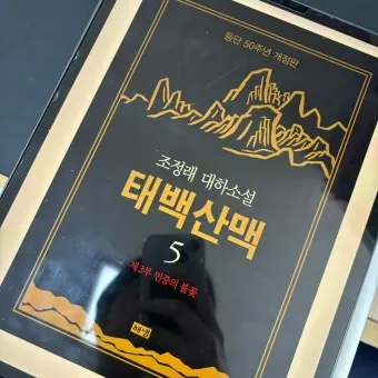 조정래 작가의 태백산맥 1986 책 소개_18