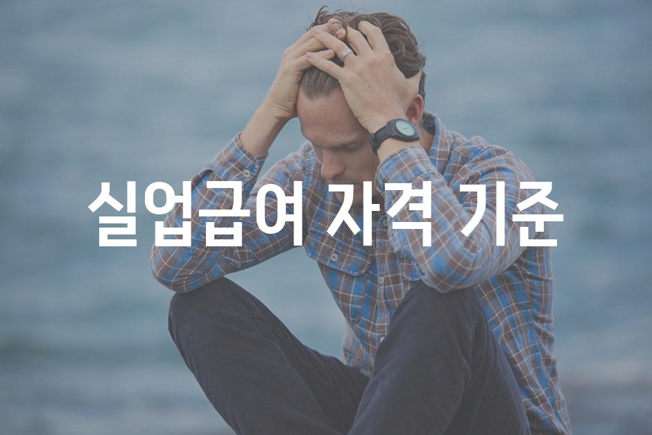 실업급여 자격 기준