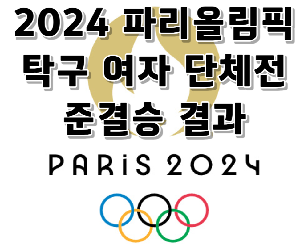 2024 파리올림픽 탁구 여자단체전 준결승 결과