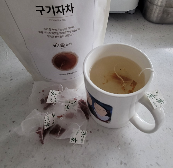 커피 단식을 위해 청년농원의 저온가공된 구기자차를 마셔보니