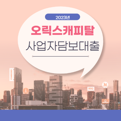 오릭스캐피탈 사업자 담보대출