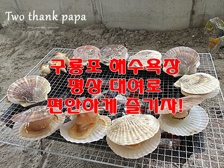  유아아 함께 평상대여로 구룡포해수욕장을 즐기는 방법!