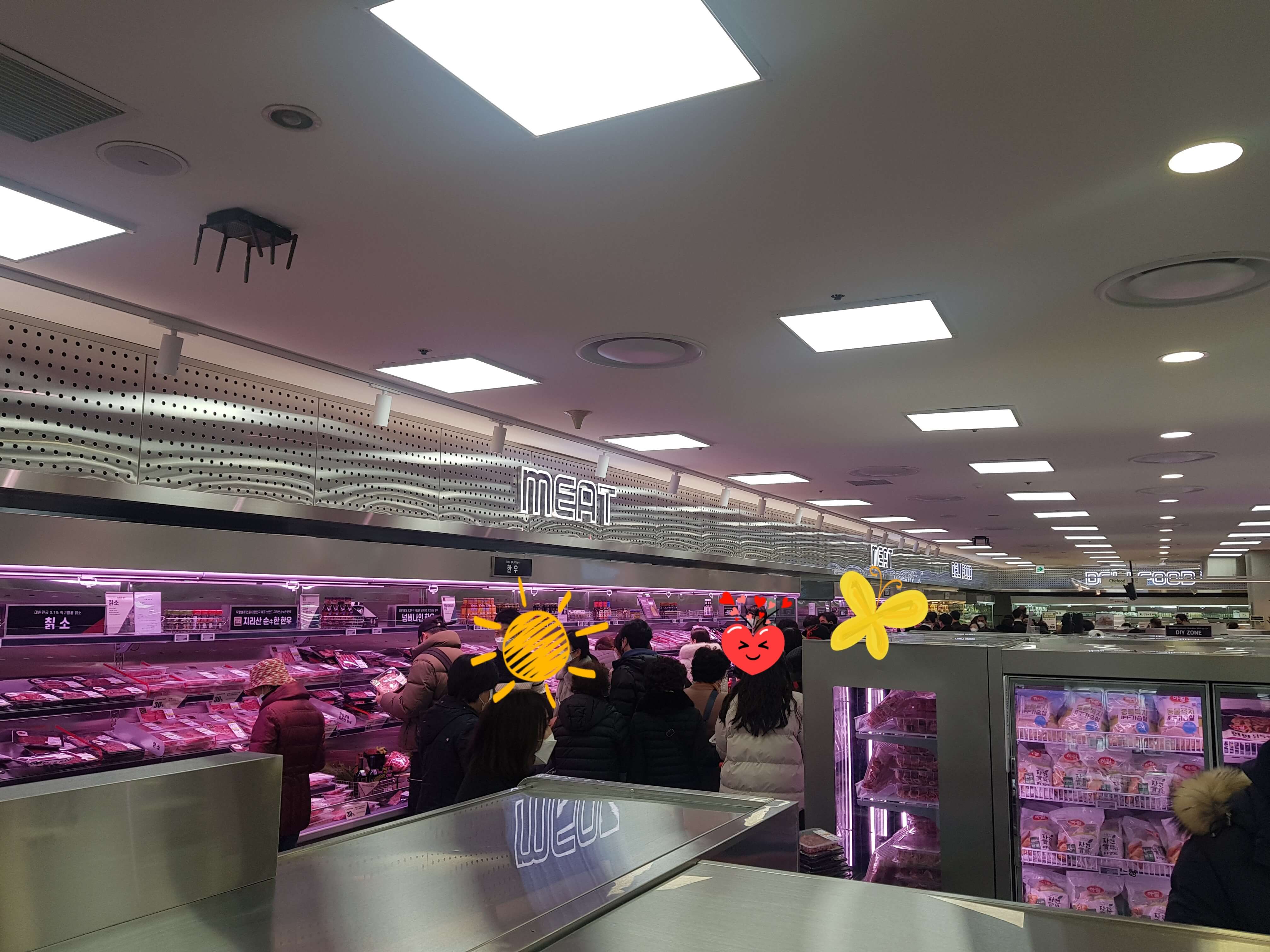 지하 1층 정육 코너