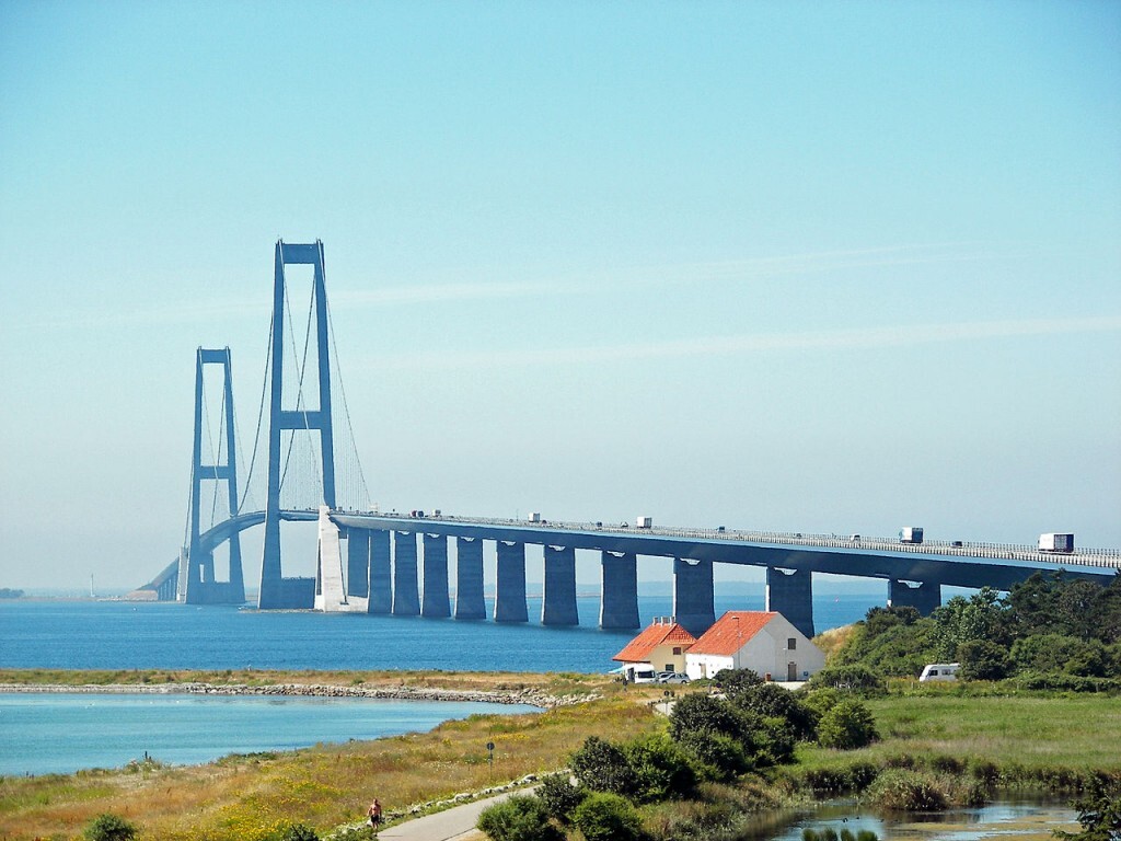 Jembatan Great Belt Bridge&#44; Denmark