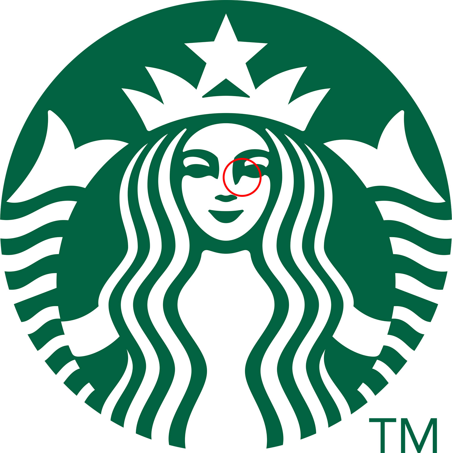 스타벅스 로고의 비대칭 포인트