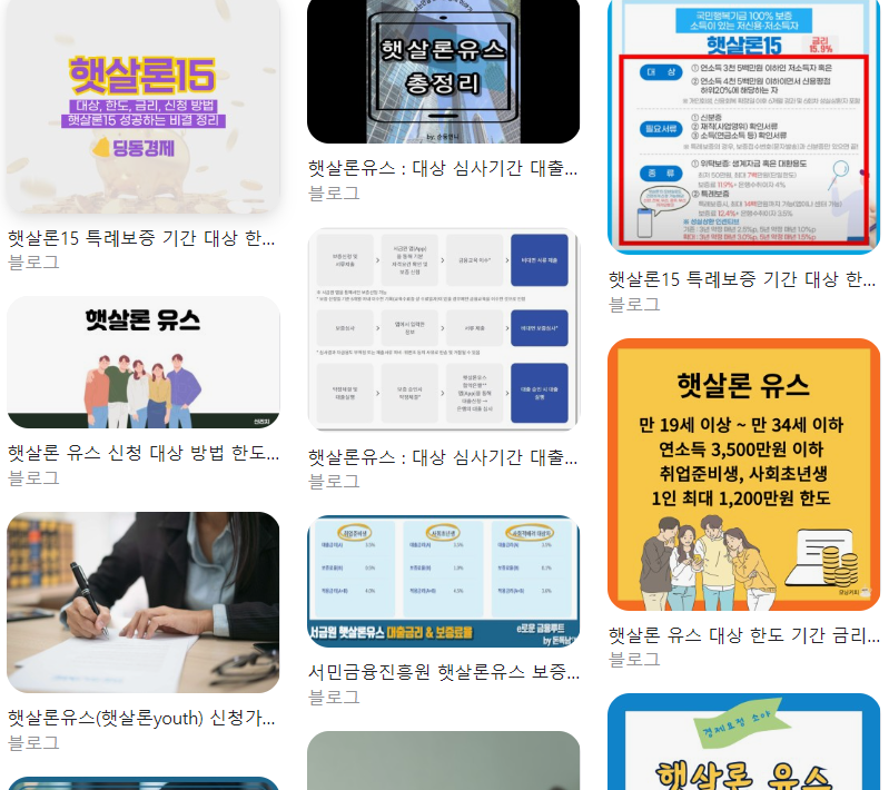  햇살론 유스와 햇살론 15 대상 한도 금리 총정리