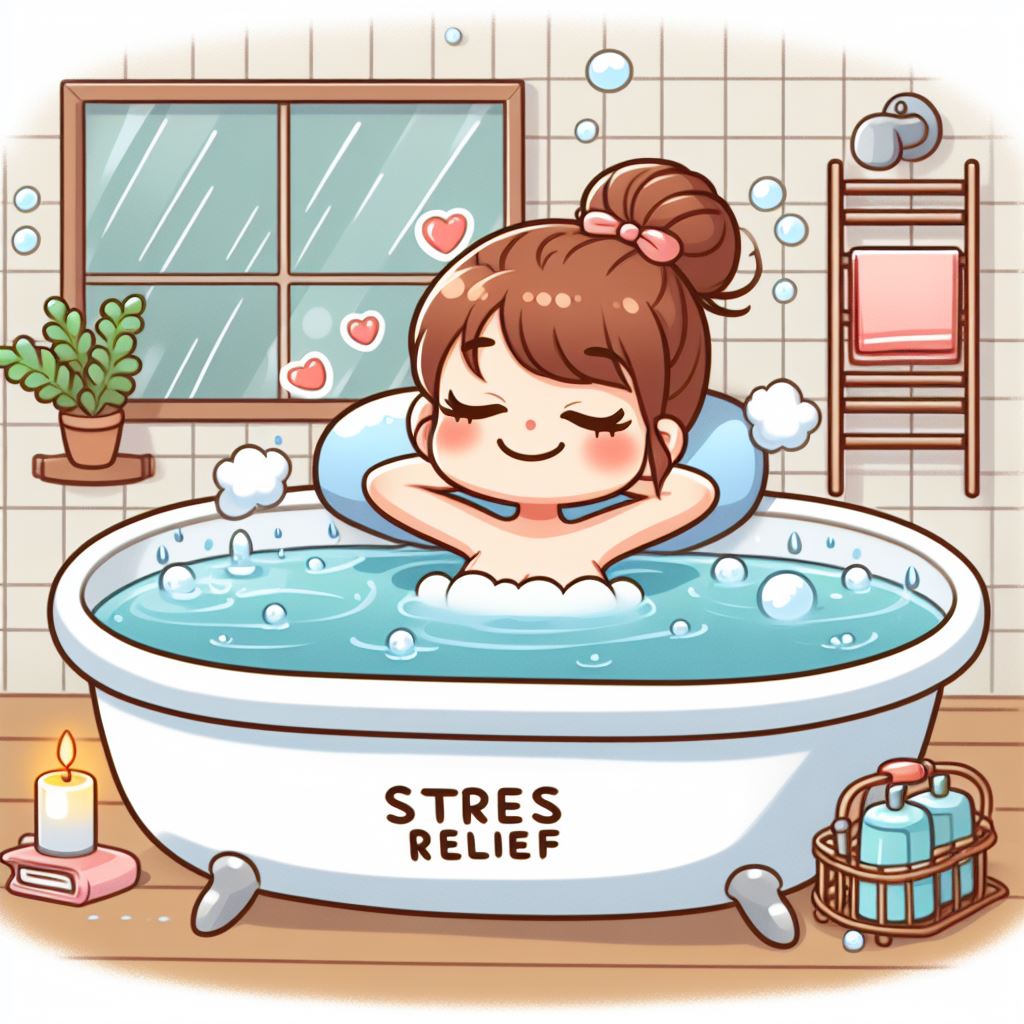 stress relief&#44; warm bath&#44; relieve the tension in the body