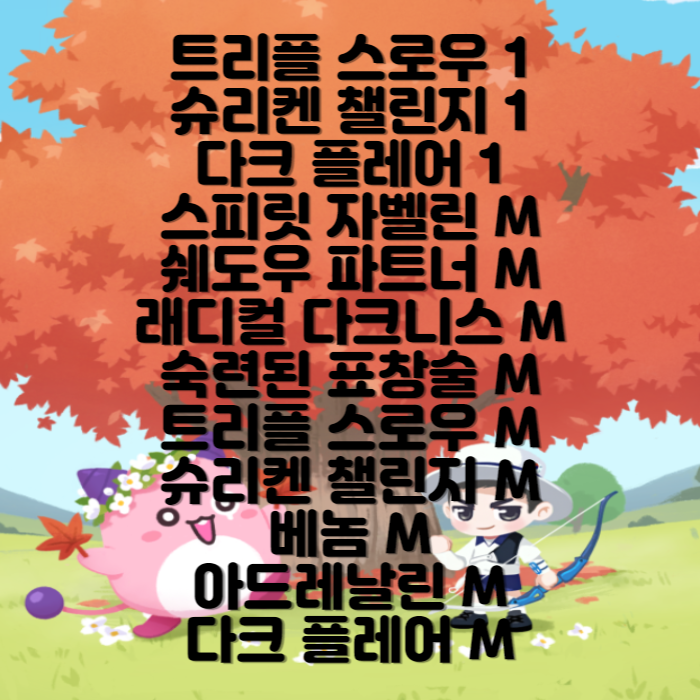 메이플 리메이크 나이트로드 스킬트리 완벽공략 메이플 리메이크 나이트로드 스킬트리 완벽공략
