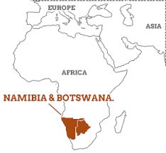 보츠와나 공화국 위치