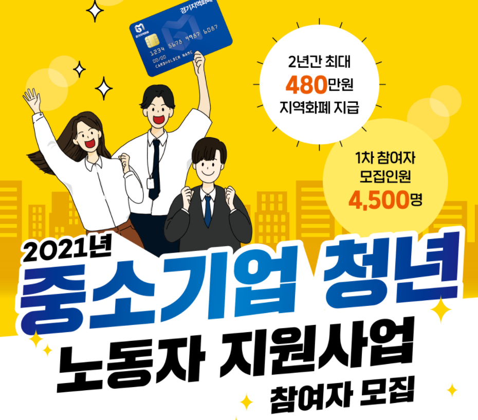  중소기업 재직한다면 경기도에서 최대 480만원 뽈롱~