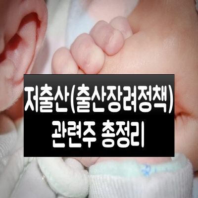  저출산 관련주 총정리(출산장려정책)