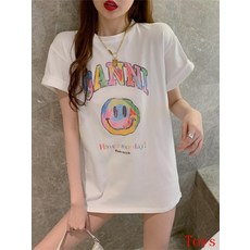  해외가니 반팔티셔츠 '스마일로고' 반팔티, 의상디자인한번 보세요^^