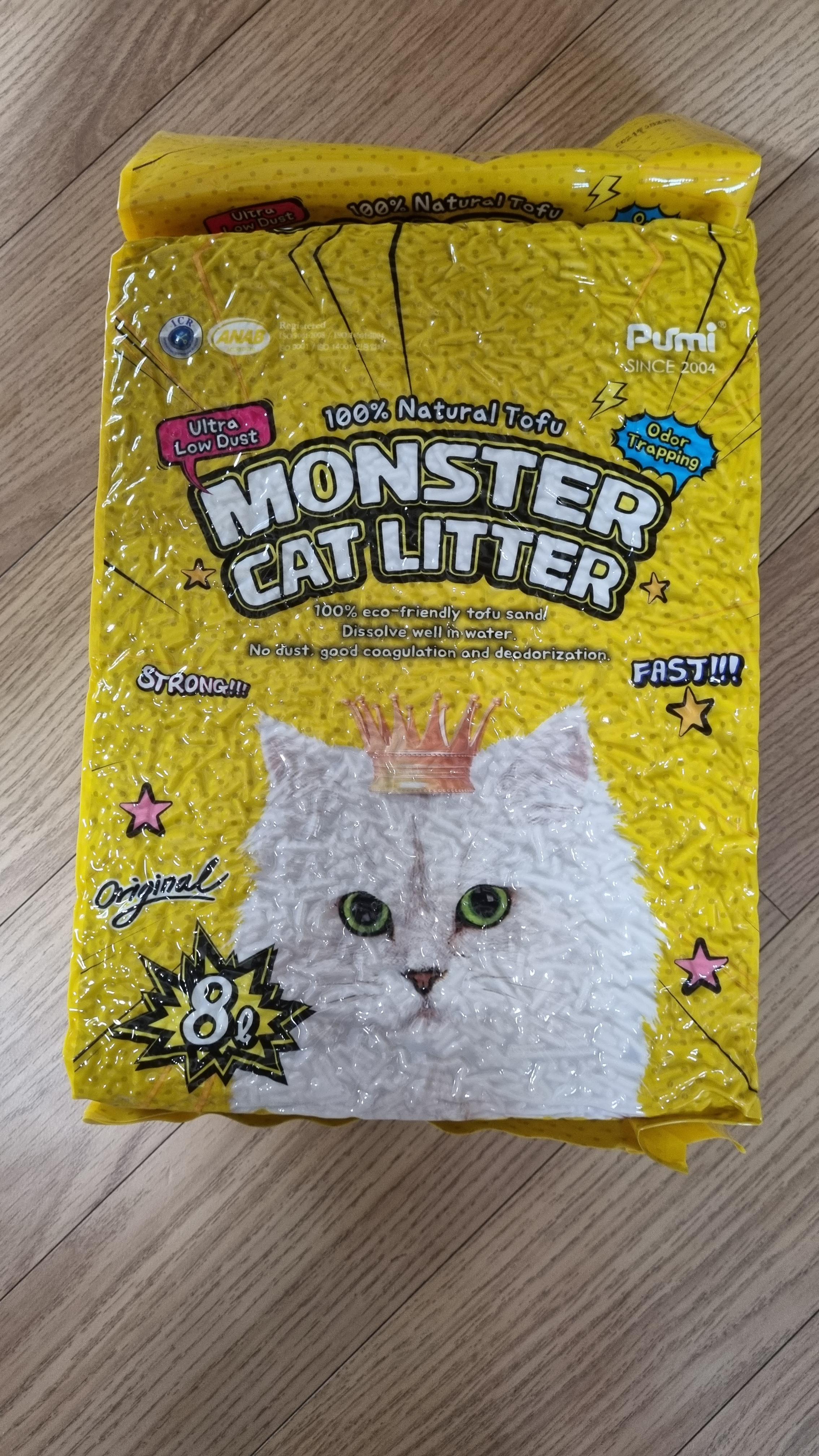  고양이 두부모래 깔끔한 몬스터 캣리터