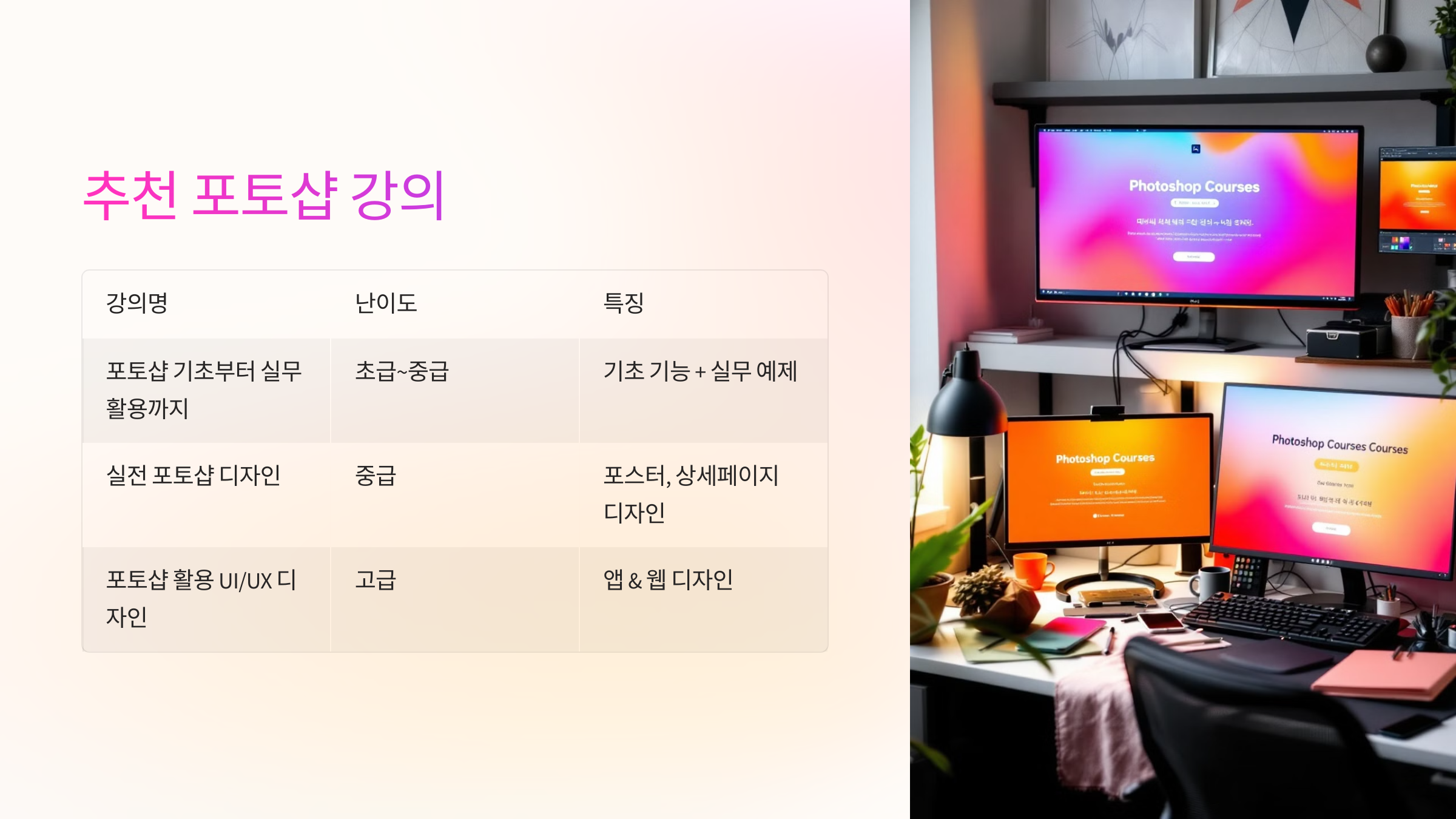 포토샵 강의 추천 📌