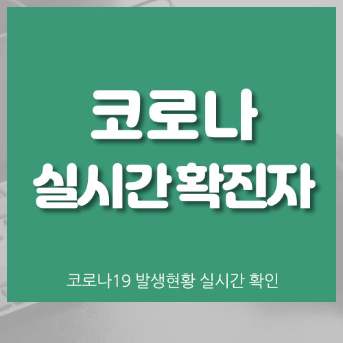  코로나19 실시간 확진자 확인 방법 (라이브 발생현황)