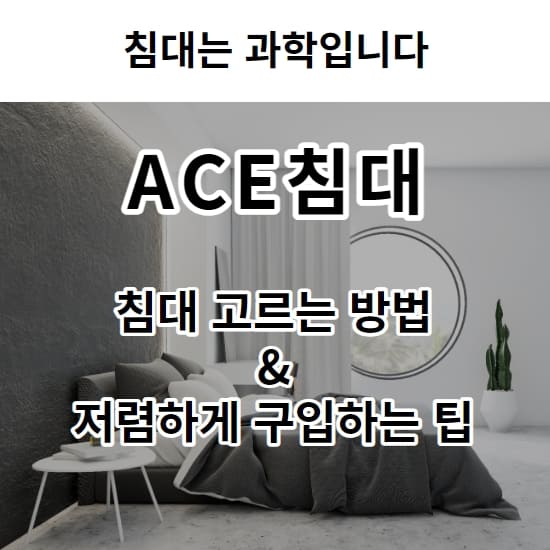 에이스침대 침대고르는방법과 거렴하게 구입하는 팁 킹사이즈 퀸사이즈 슈퍼싱글 더블 매장 가격 프레임 매트리스