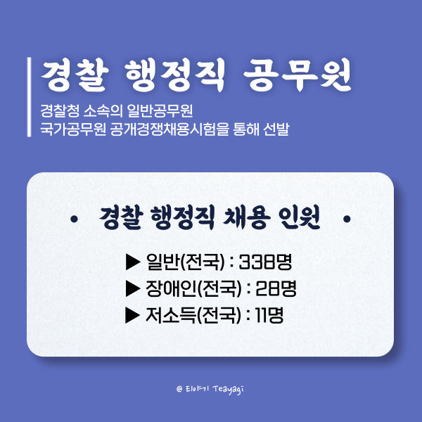경찰-행정직-공무원의-2022년-채용-인원-정보