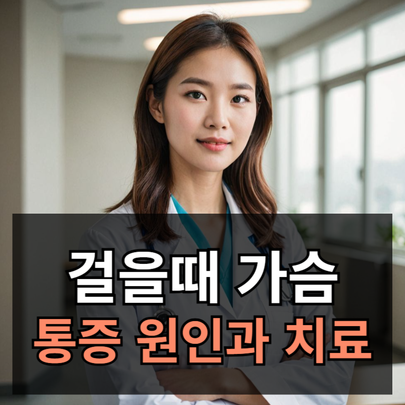 걸을때 가슴통증 원인과 치료방법