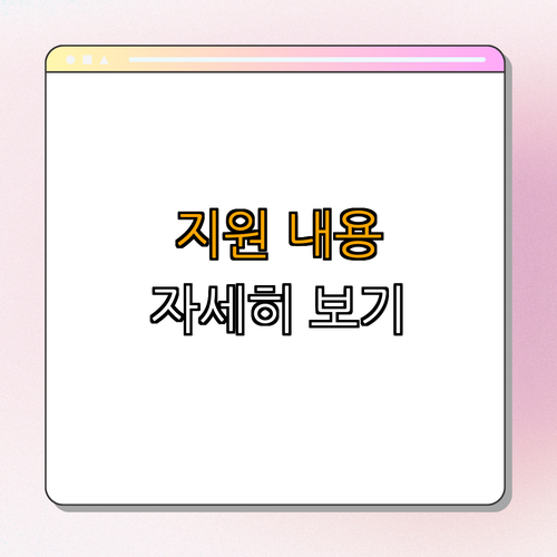 3. 지원 내용 및 인건비