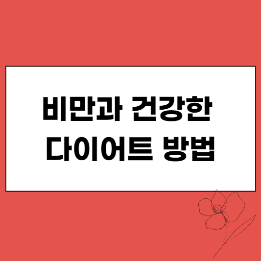  비만과 건강한 다이어트 방법 바로 알기