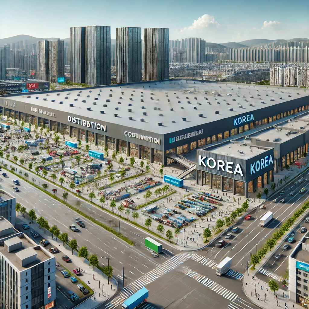 쇼핑센터&amp;#44; 전시장 등 유통 시설이 모여 있는 유통상업지역 전경