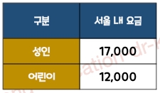 6005 공항버스 운임