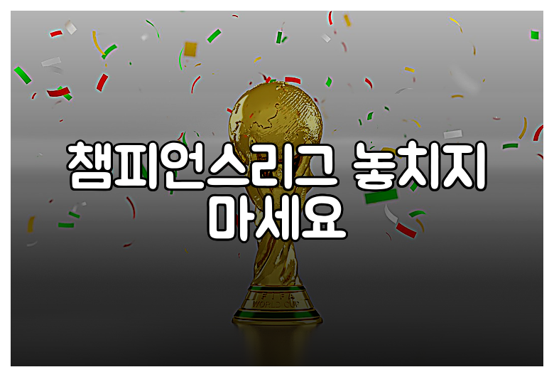 챔피언스리그 놓치지 마세요