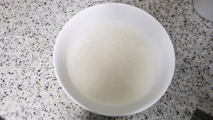 찹쌀 불리기