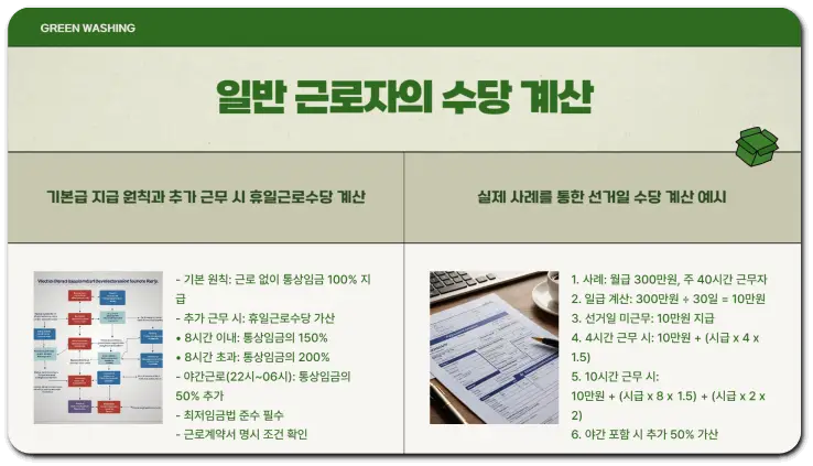 대통령 선거일 근무 수당 