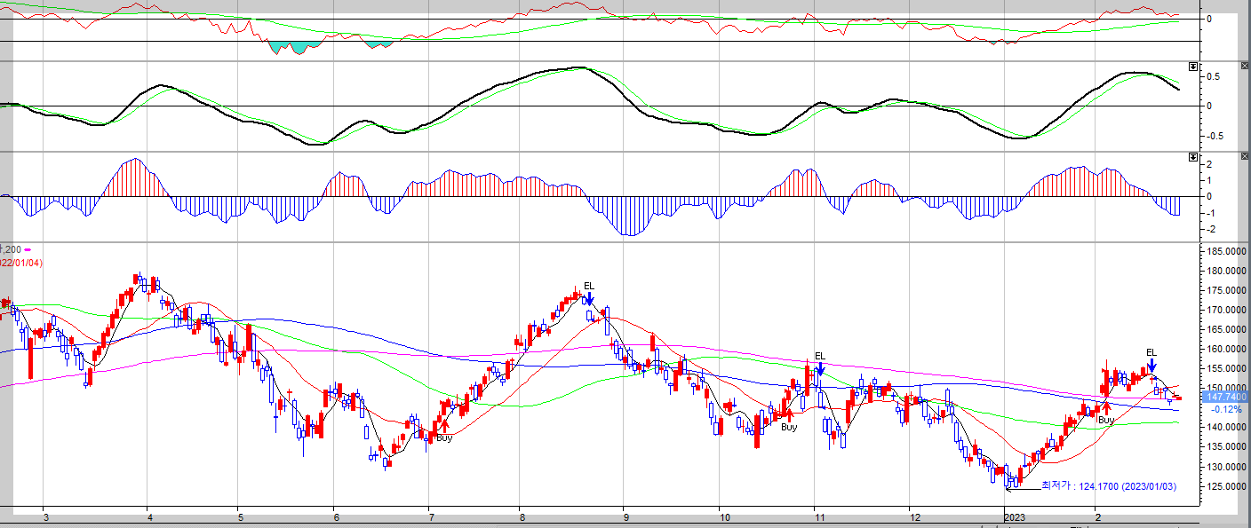 미국 주요 종목 챠트 2월 28일 8