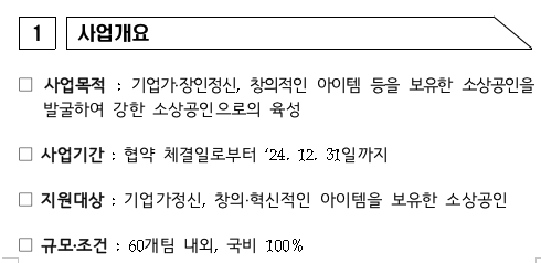  정부 지원 사업_강한 소상공인 성장지원사업 (트랙 3)