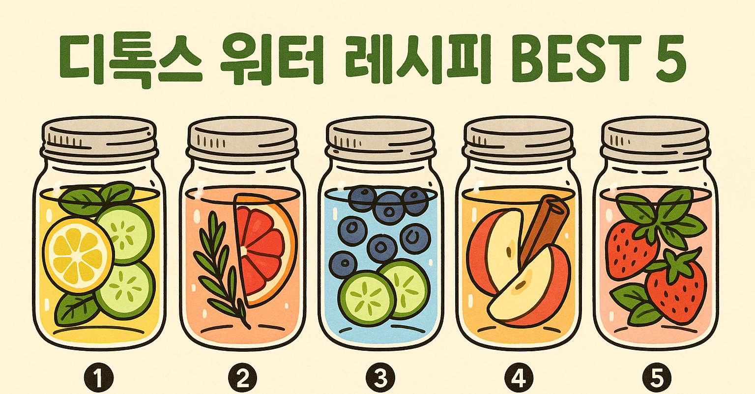 디톡스 워터 레시피 BEST 5