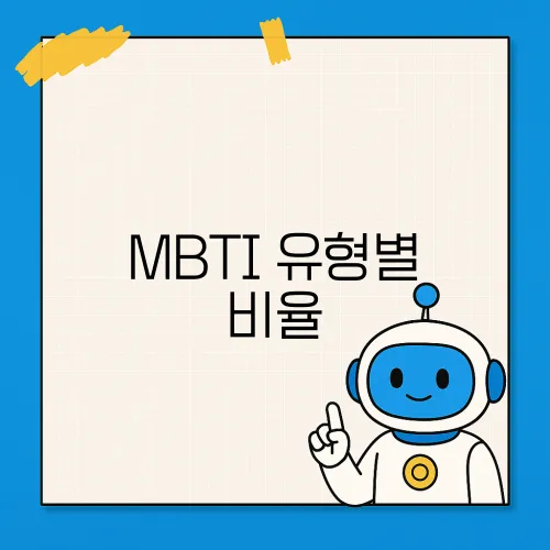 MBTI 유형별 비율, 한국과 세계의 차이 분석