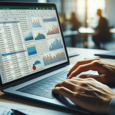 데이터 차트가 나열된 화면을 보여주는 이미지를 담고 있는 사진입니다.