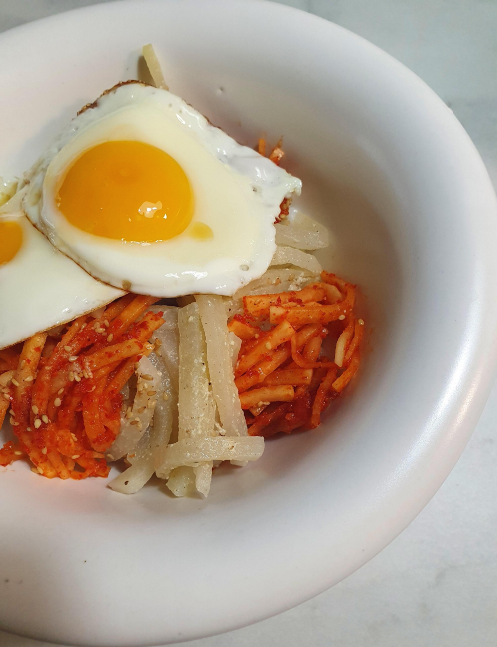 무나물-무생채-비빔밥