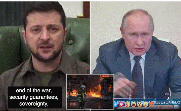  밀당 중인 러시아- 우크라이나 평화회담 VIDEO: Security, sovereignty, guarantees: Zelensky makes his demands clear