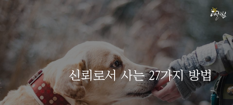  [매일아침좋은글] 신뢰로서 사는 27가지 방법 