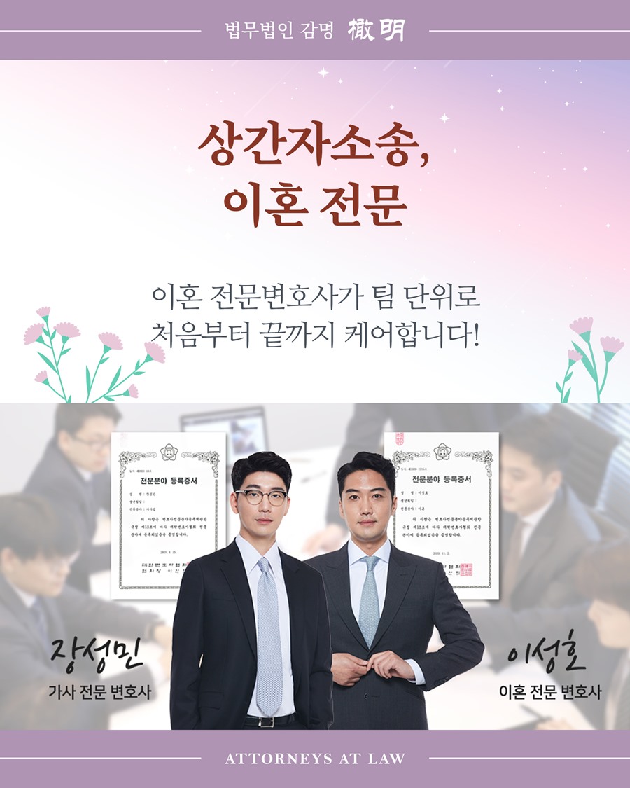  나 홀로 이혼소송을 하면 안되는 이유 (배우자의 외도)