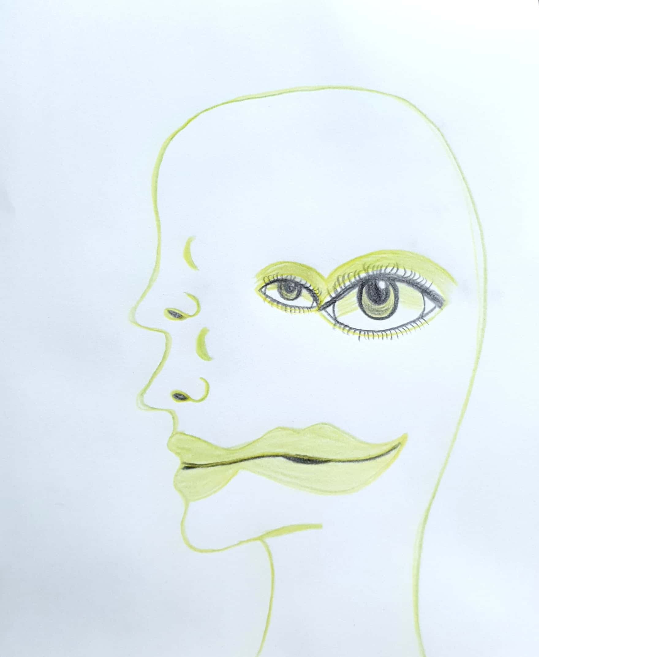  Double Face 더블 페이스 / 일러스트 그림 드로잉 / 인물화 그리기