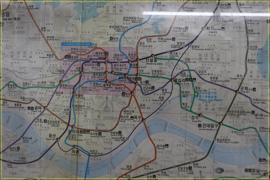 김포 전철노선도 5호선 김포공항역에 설치된, 15