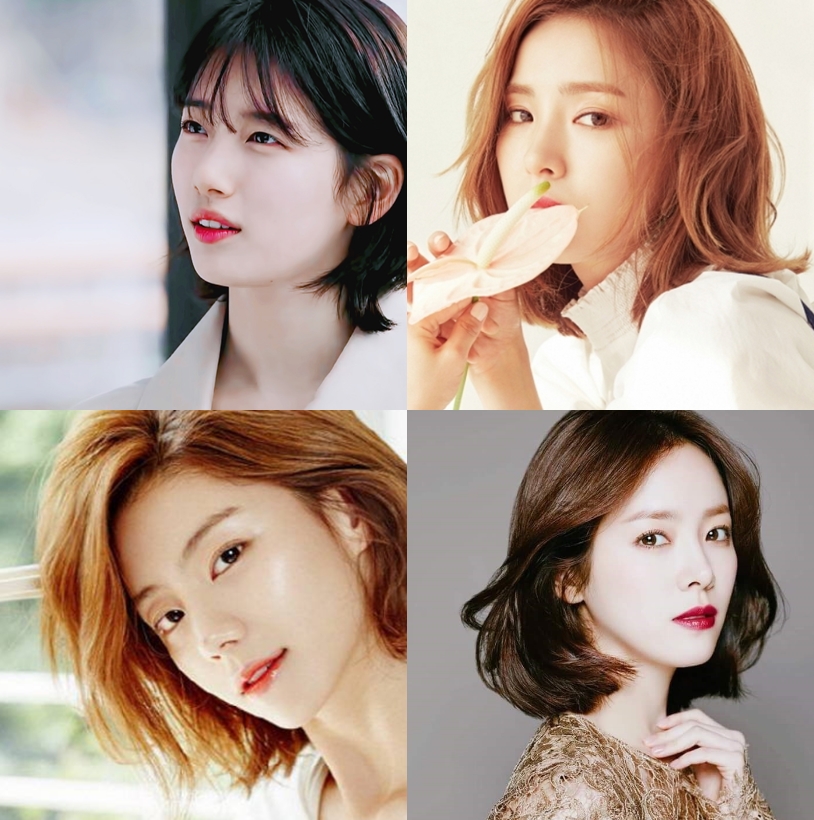 여성 단발머리 레이어드 컷 (짧은 단발 또는 긴 단발/스컬펌 15