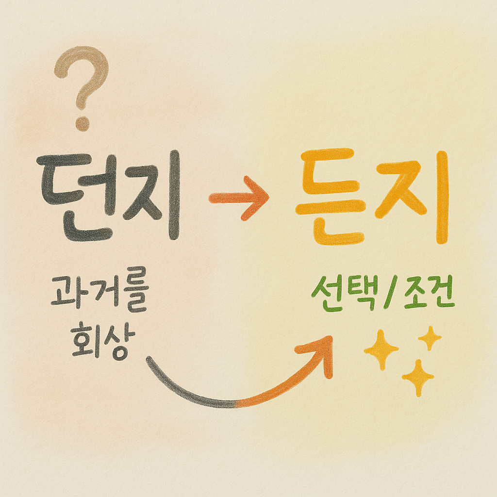 던지 vs 든지