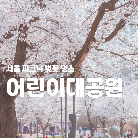  서울 피크닉 벚꽃 명소 "어린이 대공원"