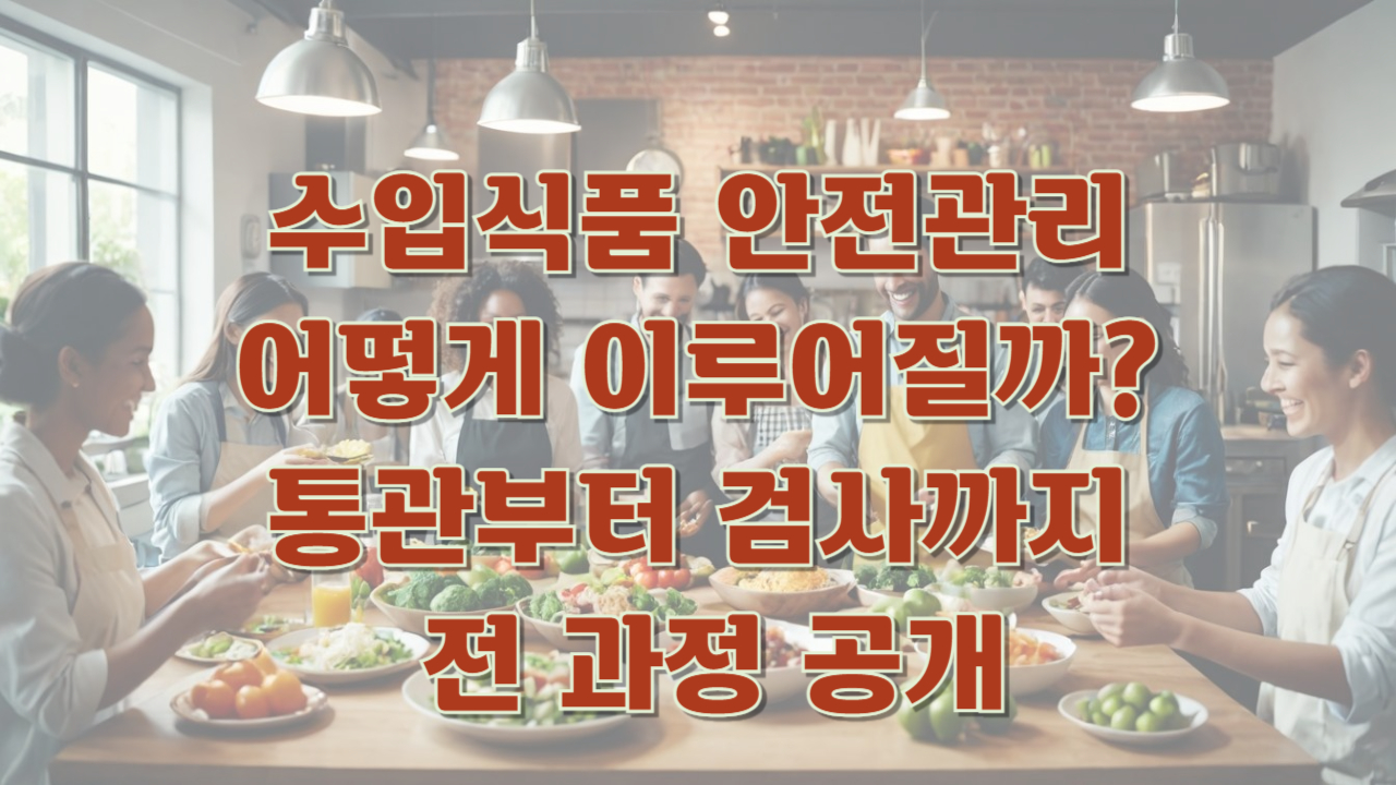 수입식품 안전관리 어떻게 이루어질까 통관부터 검사까지 전 과정 공개