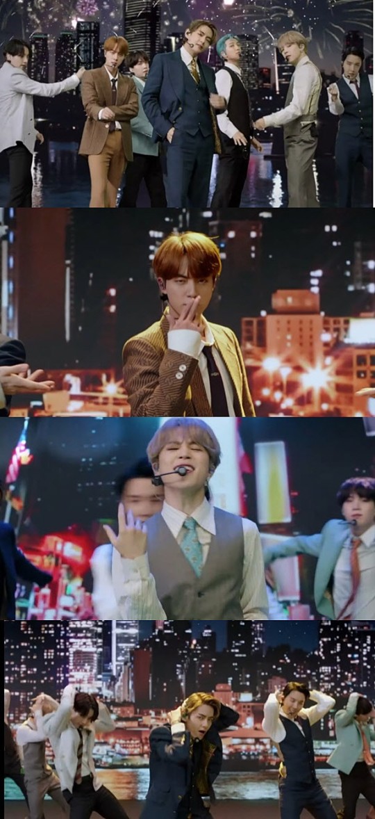  'VMA' 방탄소년단, 슈트+디스코 파티 '다이너마이트' 무대 공개